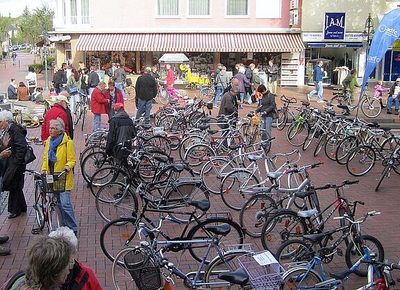 Platz auf gebrauchte Fahrräder gekauft und verkauft werden